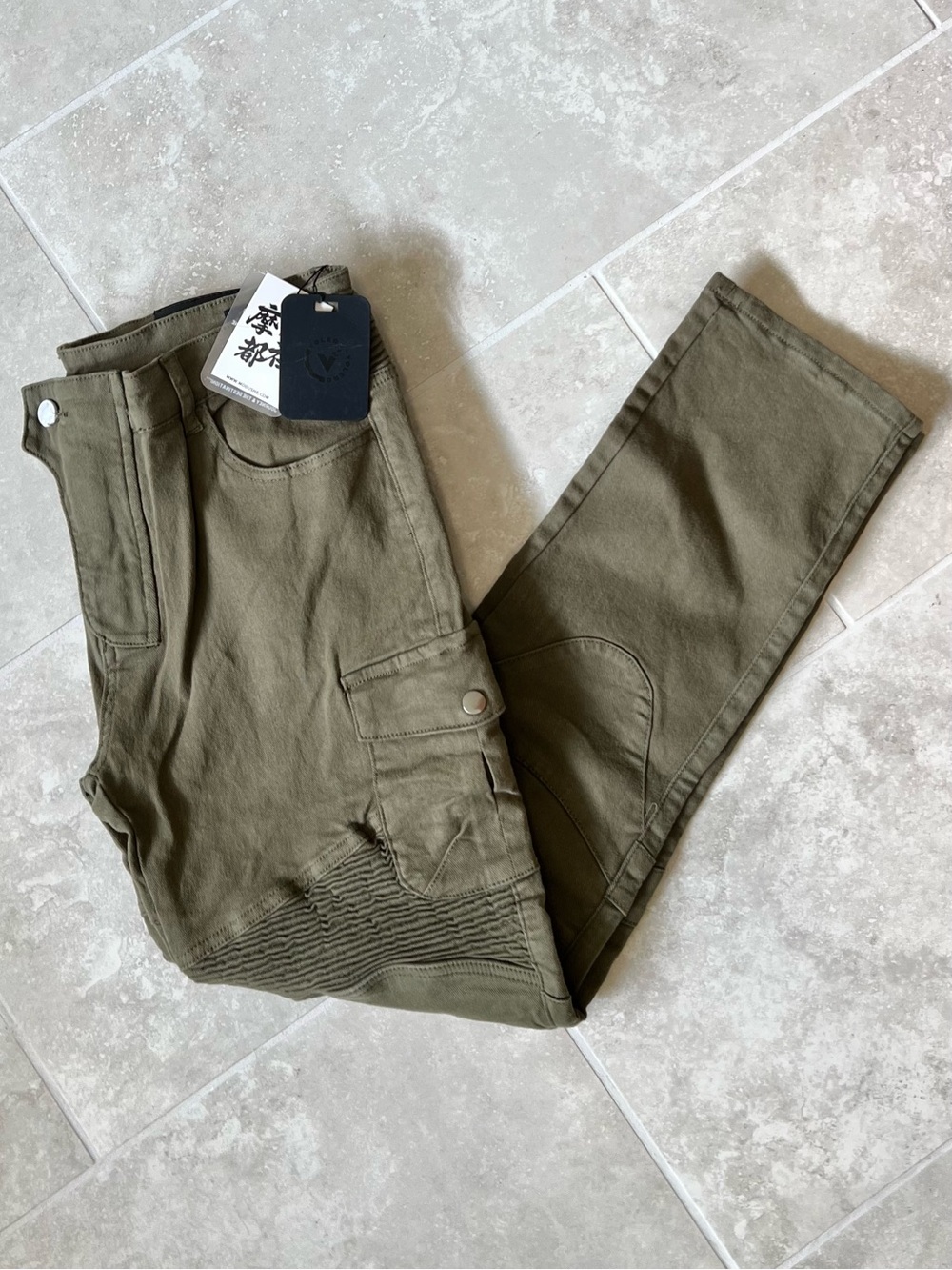 Volero JES-06 Motorcycle Riding Jeans Pants Men’s L/32 Green NWT No Armor insert